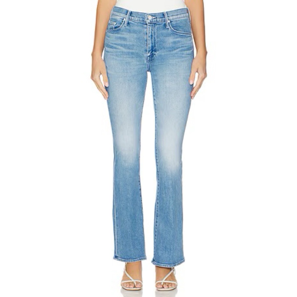 MOTHER Women's Flare Jeans in Light Blue